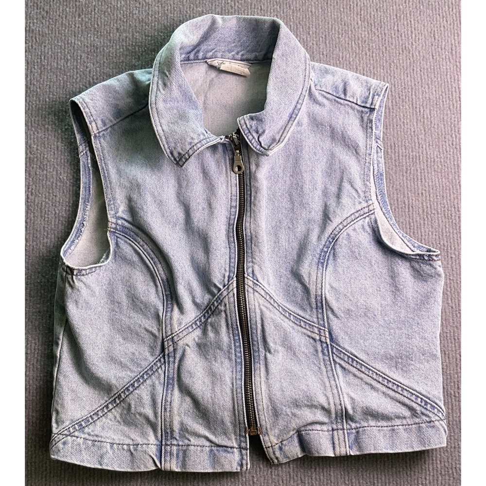 Vintage Rockies Jeanswear Denim Vest Size Medium